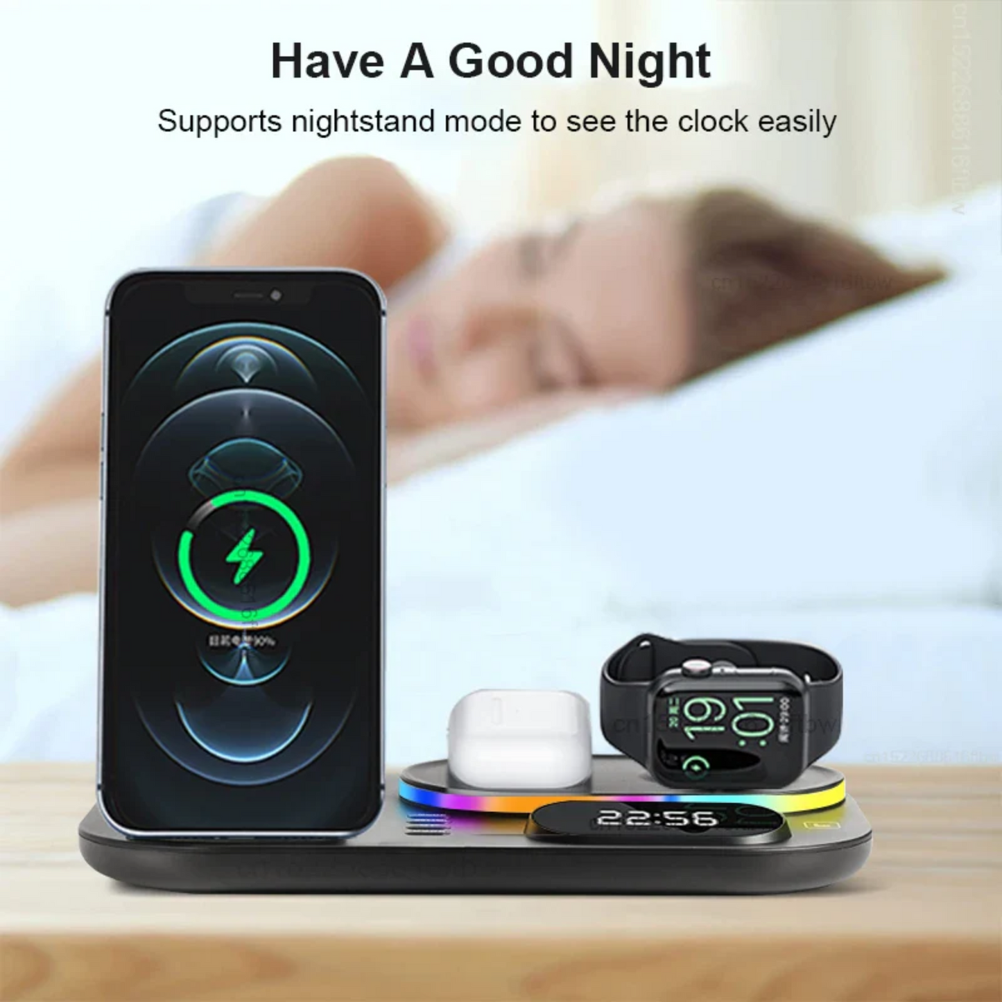 All in One Wireless Charger Black