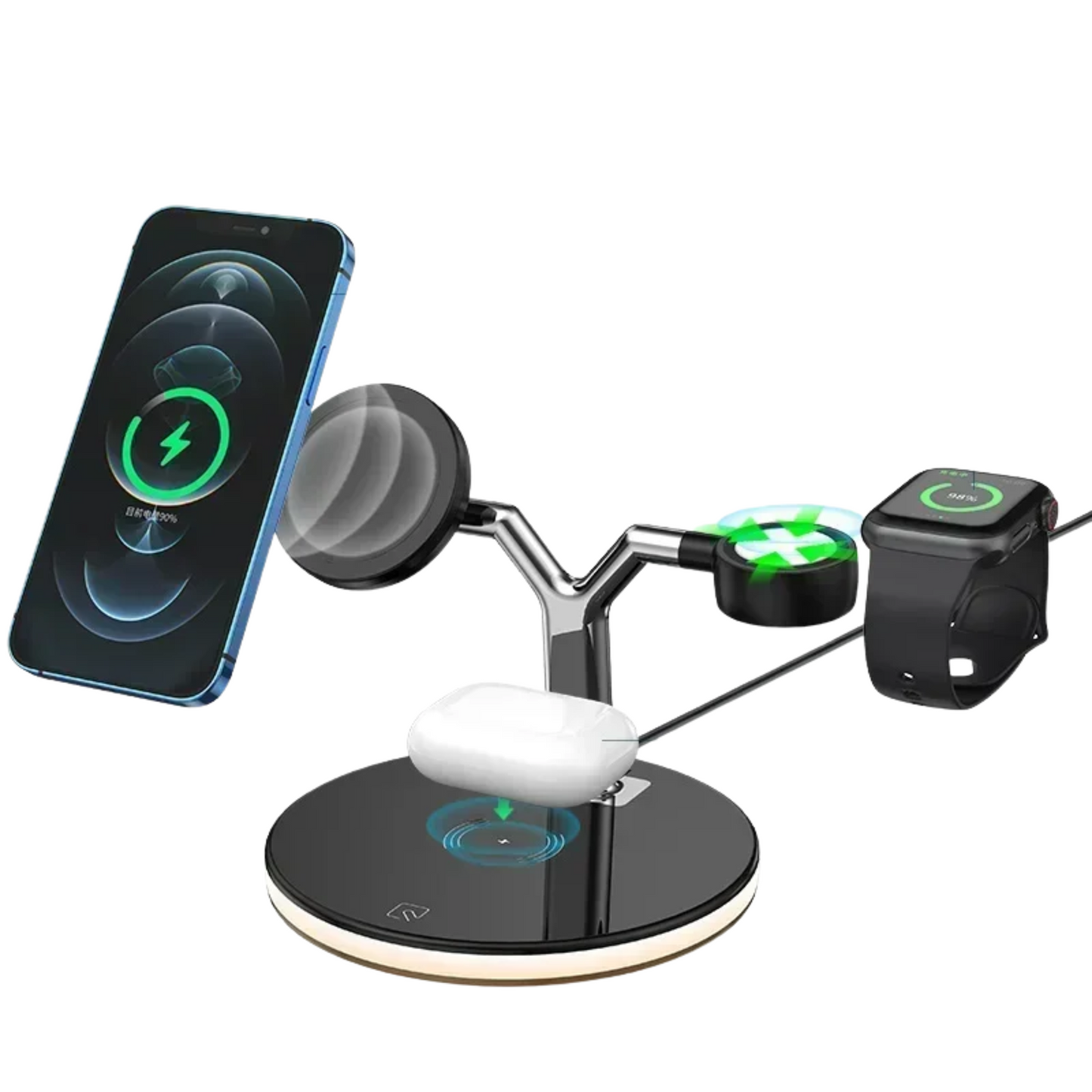 Magnetic Charging Hub for Apple - Black